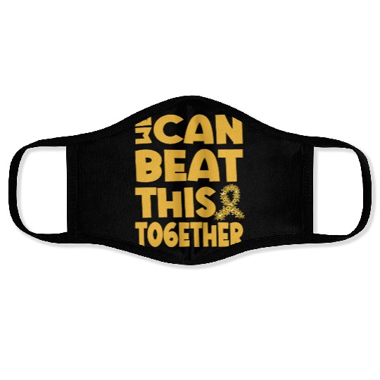 We Can Beat This Childhood Cancer Awareness Face Masks