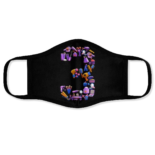 Number 3 Makeup Set Girls 3 Year Old 3rd Birthday Face Masks