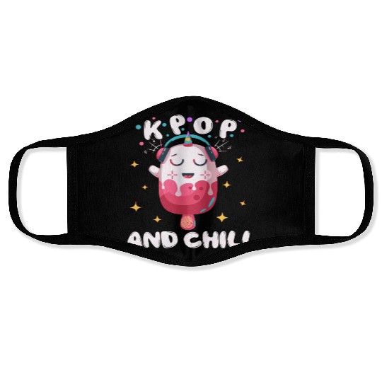 K-Pop And Chill South Korean Pop Music Fan Kpop Lo Face Masks