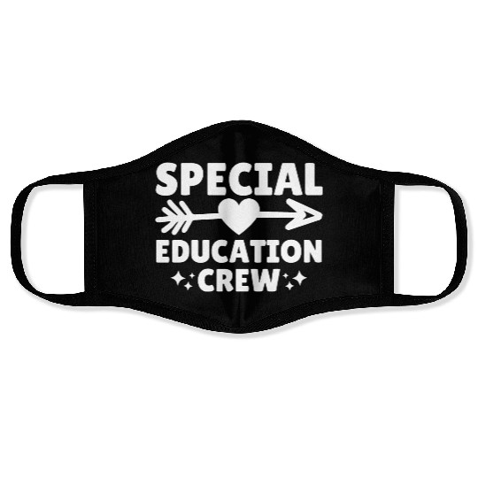 Special Education Crew Teacher Team Face Masks