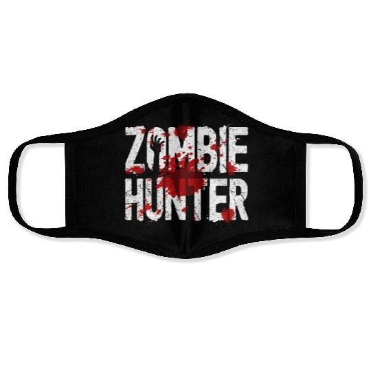 Zombie Hunter Creepy Scary Blood Splatter Zombies Face Masks