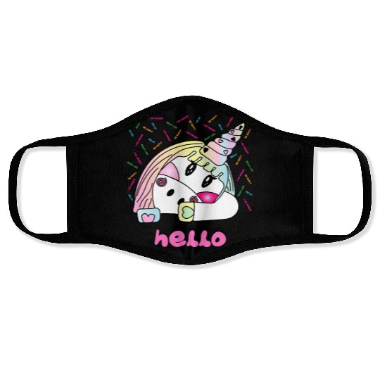 Happy Unicorn Face Masks