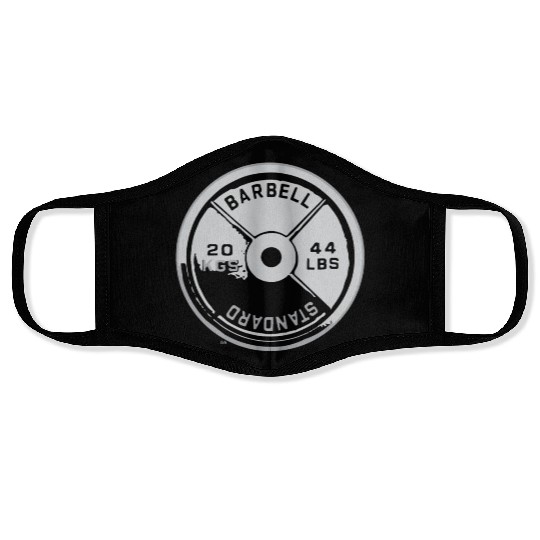 Gym 20kg weight plate lite Face Masks