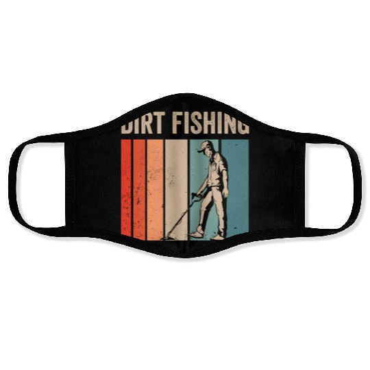Dirt Fishing Detector Metal Detecting Detection Face Masks