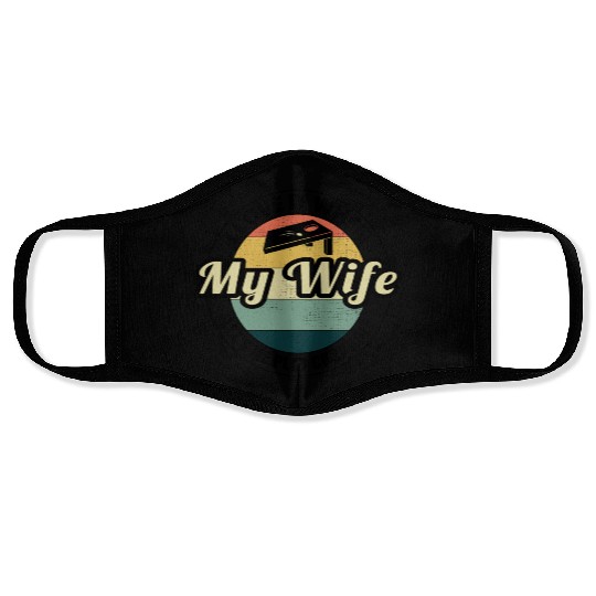 Cornhole Bean Bag Toss Lawn Game Husband Wife Face Masks