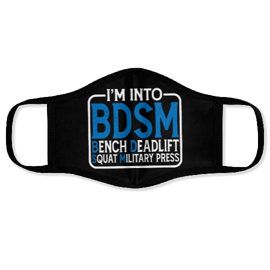 Im Into BDSM Bench Squat Deadlift Military Press15 Face Masks