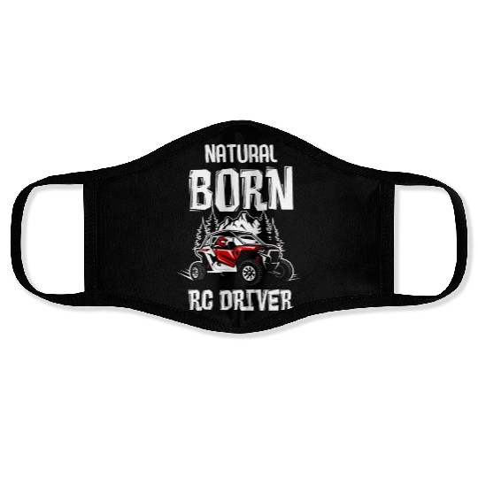 Natural Born RC car Driver Racer Remote Controlled Face Masks