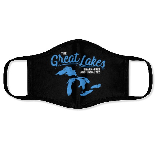 Great Lakes Shark Free & Unsalted Summer Vacation Face Masks