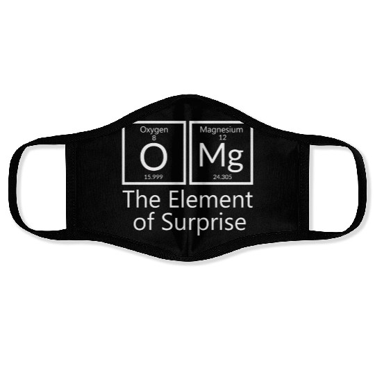 OMG element of surprise Periodic table elements Ch Face Masks