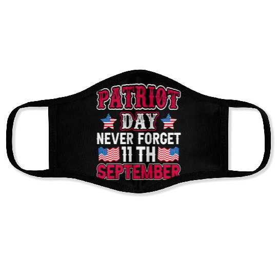 9/11 Patriot Day USA, Patriot Day, Never Forget Face Masks