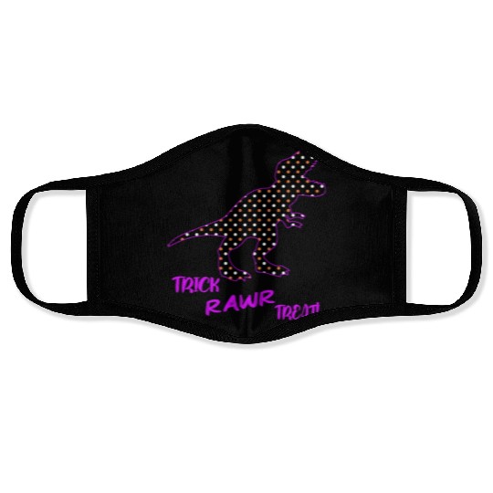 Trick RAWR Treat! - Halloween Tyrannosaurus Rex Face Masks