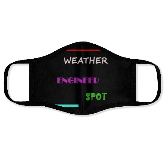 Weather Engineer Spot Face Masks