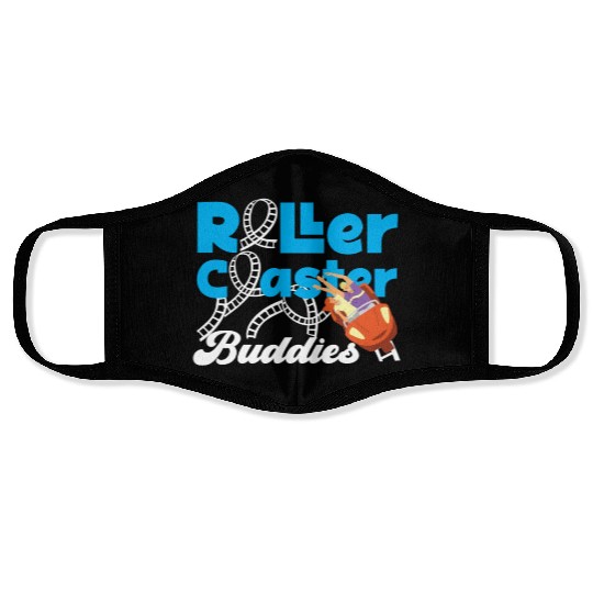 Roller Coaster Friends Besties Face Masks