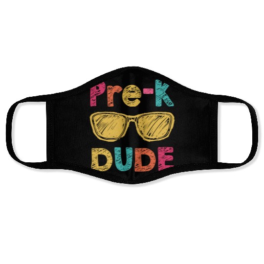 Pre-K Dude Back to School Face Masks First Day