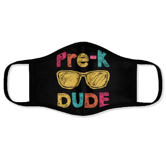 Pre-K Dude Back to School Face Masks First Day