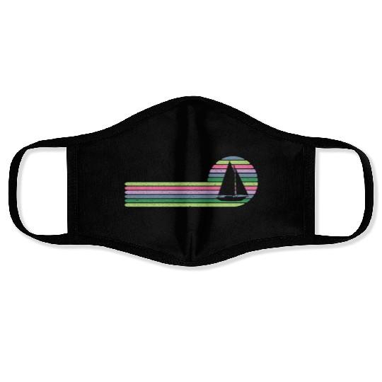 Sailor Sunset Sailboat Skipper Captain Sailing Face Masks