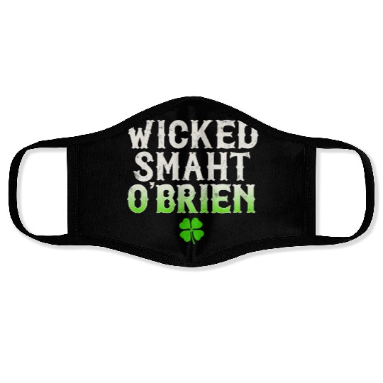 Wicked Smaht O'Brien Clan Boston Irish Slang Face Masks