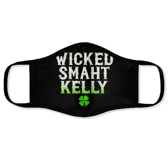 Wicked Smaht Kelly Clan Boston Irish Slang Face Masks