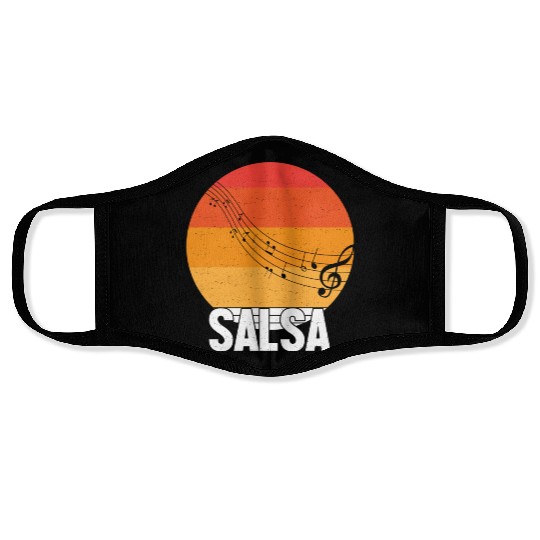 Retro Salsa Dance Face Masks