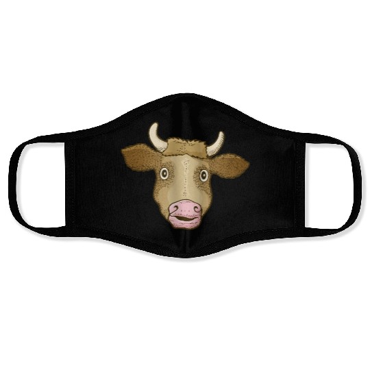 Cow Head Face Masks