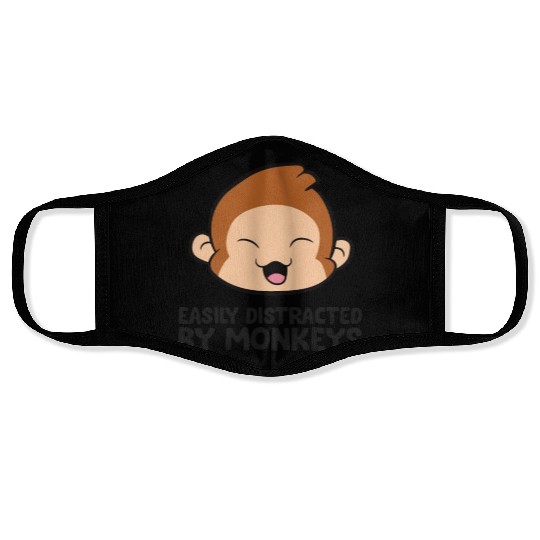 Monkey Ape Lover Easily Distracted By Monkeys Face Masks