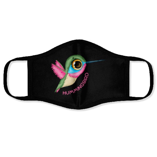 Pink Hummingbird Face Masks