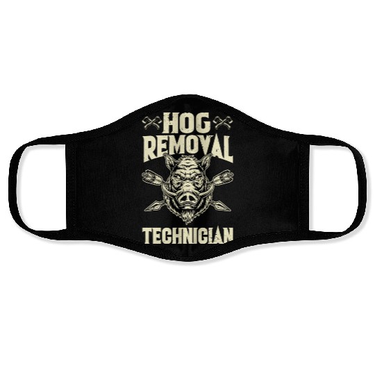 Hog Removal Technician Boar Hunting Face Masks