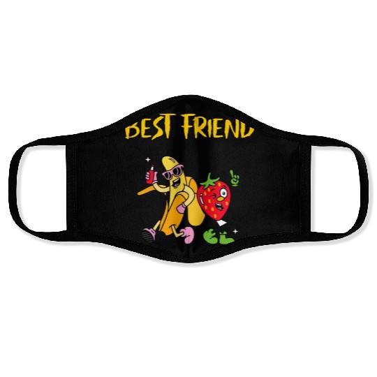 Banana design cartoon Face Masks