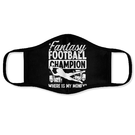 Fantasy Football Championship Funny Money Team Face Masks