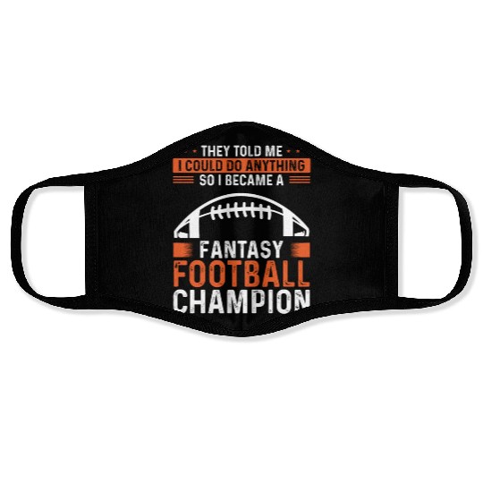 Fantasy Football Championship Team Player Trophy Face Masks