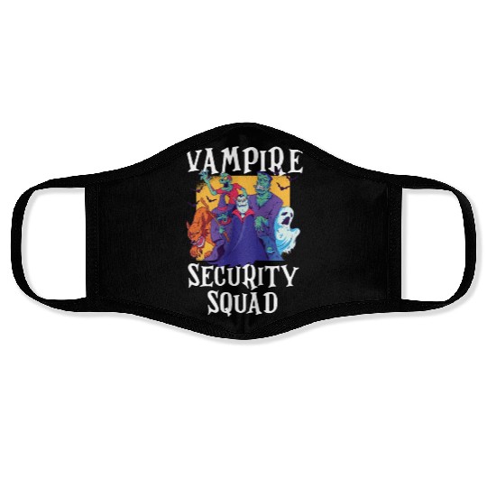 Vampire Security Squad Funny Easy Halloween Costum Face Masks