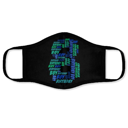 Birthday Boy 8th Birthday | Boys Birthday Face Masks |