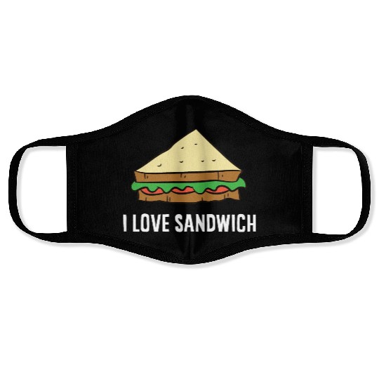 Sandwich - I love sandwiches Face Masks