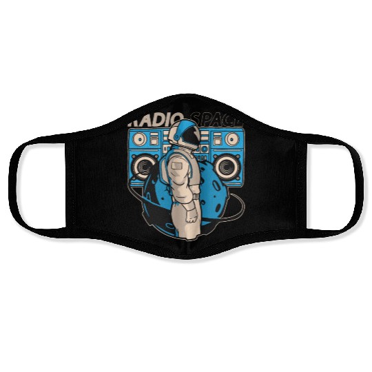 Astronomy Stars Music Lover Radio Space Universe Face Masks