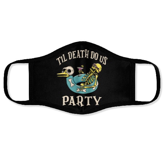Til Death Do Us Party Bridal Bachelorette Matching Face Masks
