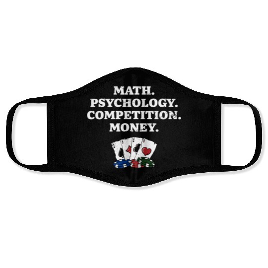 Math Psychology Competition Money Gambler Poker Face Masks