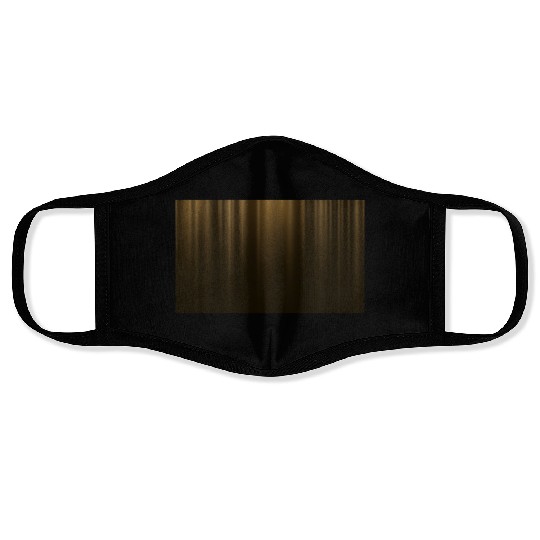 Elegant Gold Theater Cinema Curtain Pattern Face Masks