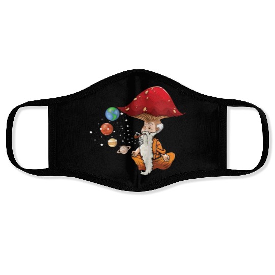 Relax Yoga Time Mandala Meditate Gnome Dwarf Yoga Face Masks