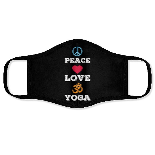 Relax Yoga Time Mandala Meditate Love Yoga Face Masks