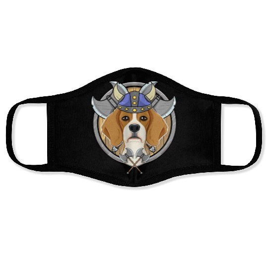 Beagle I Valhalla I Viking Face Masks