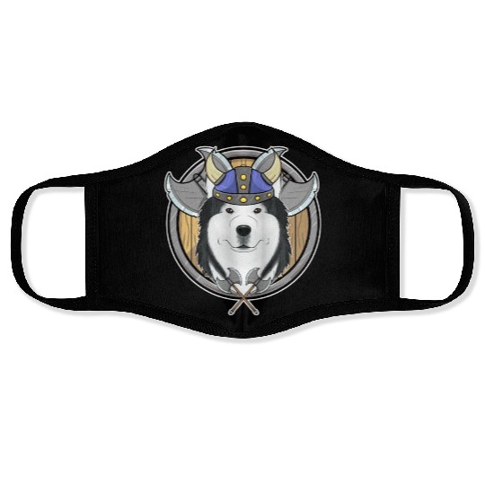 Siberian Husky I Valhalla I Viking Face Masks