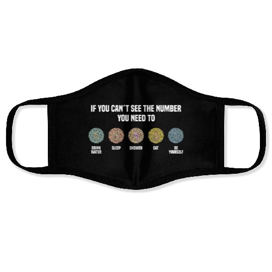 Ishihara Numbers - Be Yourself Face Masks