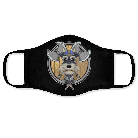 Miniature Schnauzer I Valhalla I Viking Face Masks