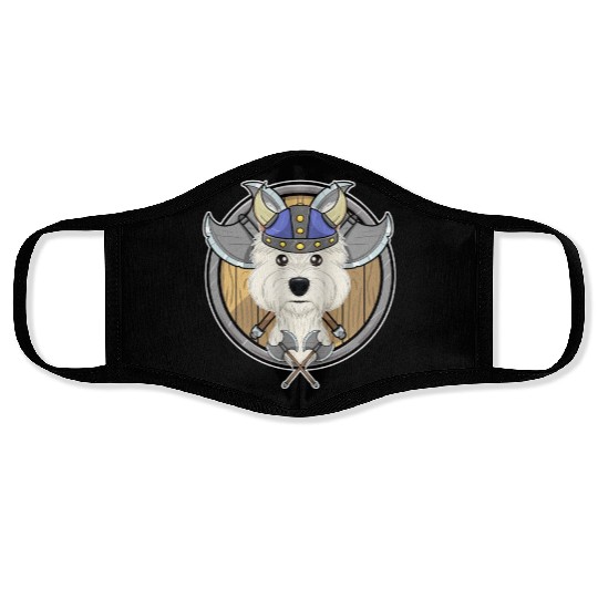 West Highland Terrier I Valhalla I Viking Face Masks