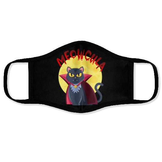 Meowcula | Cat Lover Gift | Halloween Gift | Cat Face Masks