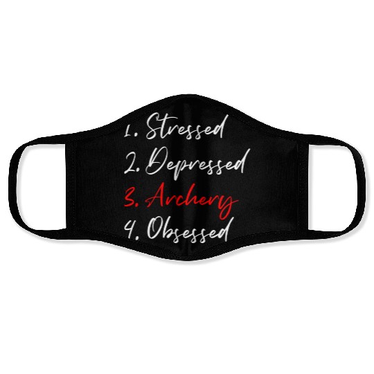 Archery Obsessed Face Masks