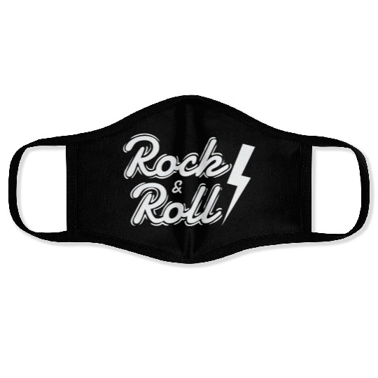 Rock & Roll Music Style Genre Guitar Rock Band Face Masks