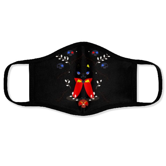 Vampire cat Face Masks
