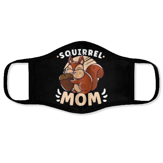 Funny Squirrel Fan Squirrel Lover Chipmunk Addict Face Masks