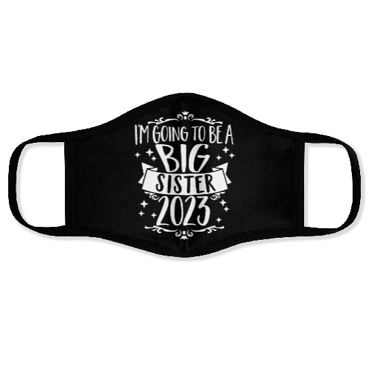 Going to be a Big Sister 2023 Pregnancy Big Sis Face Masks